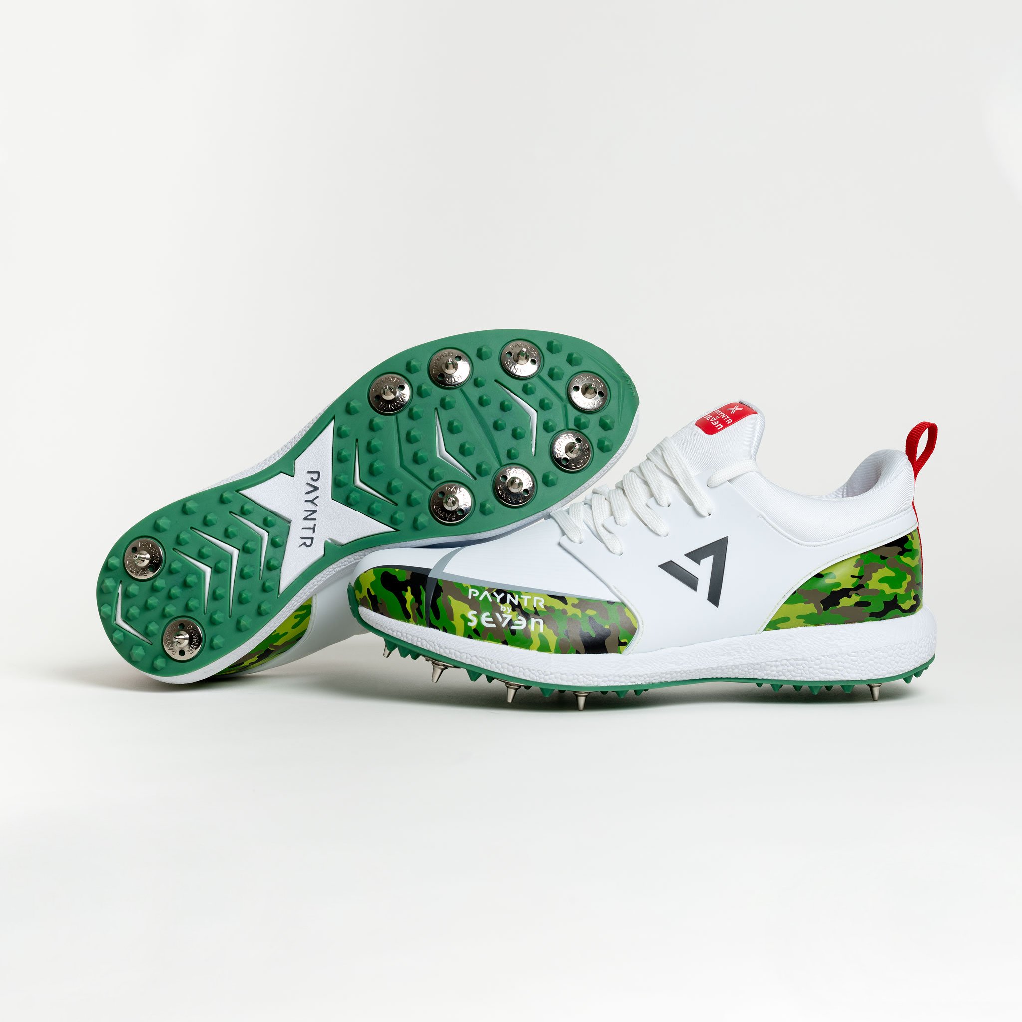 PAYNTR BY 7 CRICKET SPIKES SHOES-CAMO 