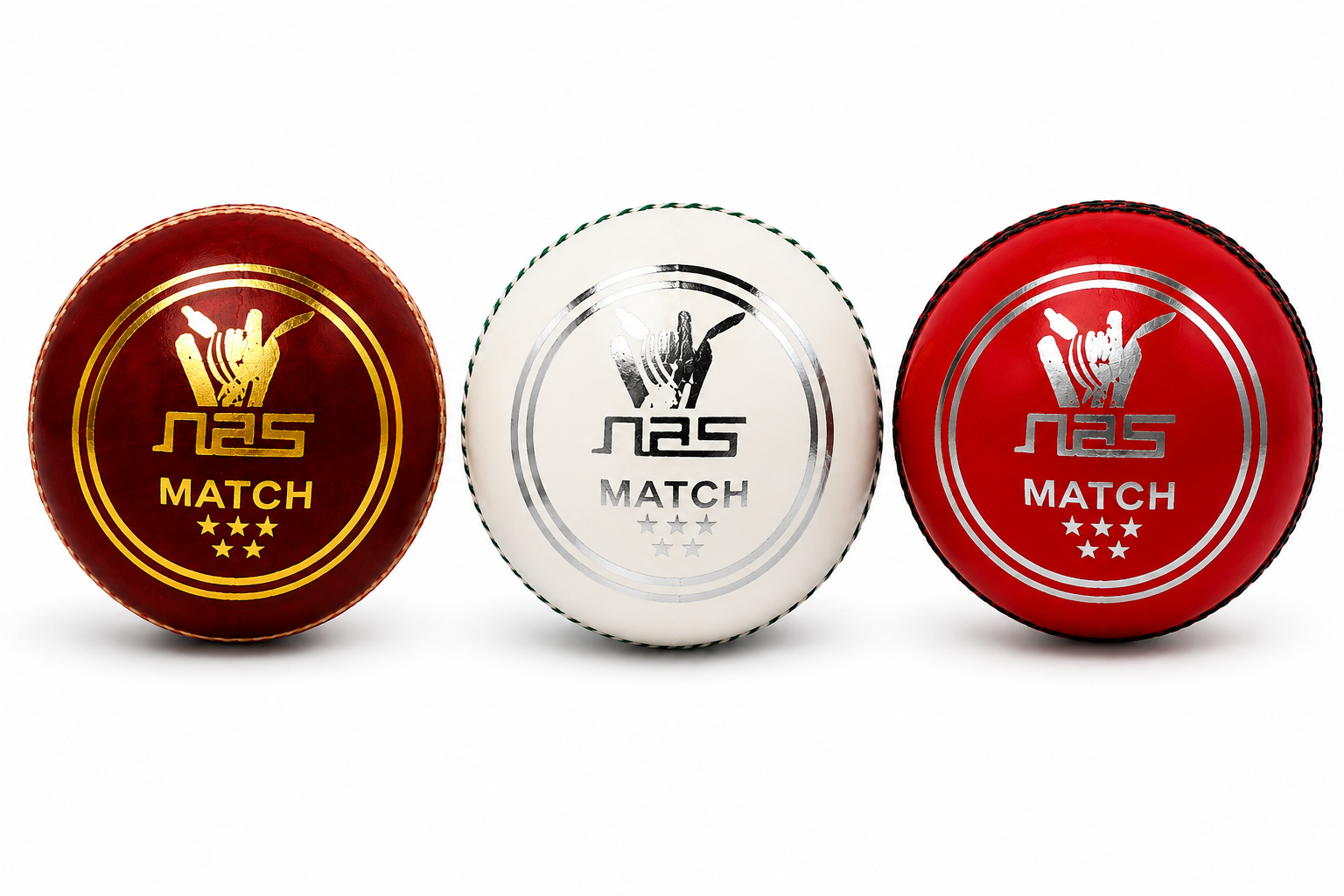 NAS Match 4pc Cricket Ball
